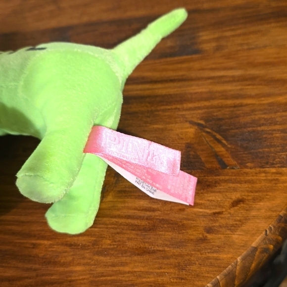 PINK Victoria's Secret LIME Green plush Dog Collector's  Excellent condition! - Picture 9 of 9